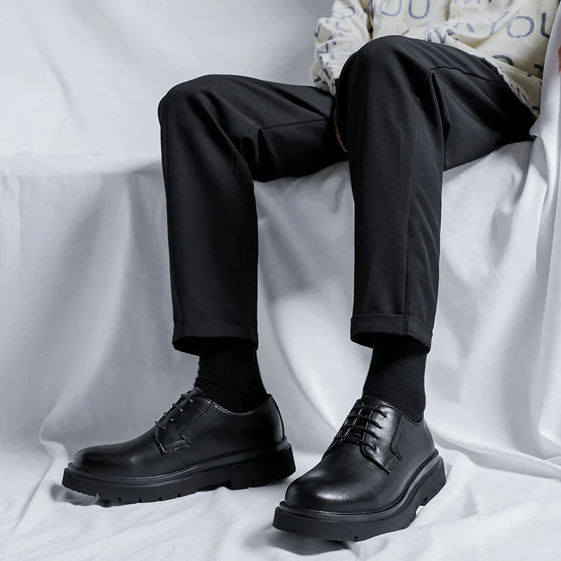 

Luxury Black Business Dress Shoes Men Genuine Leather Formal Men Shoes Oxford Shoes for Men Flat Shoes