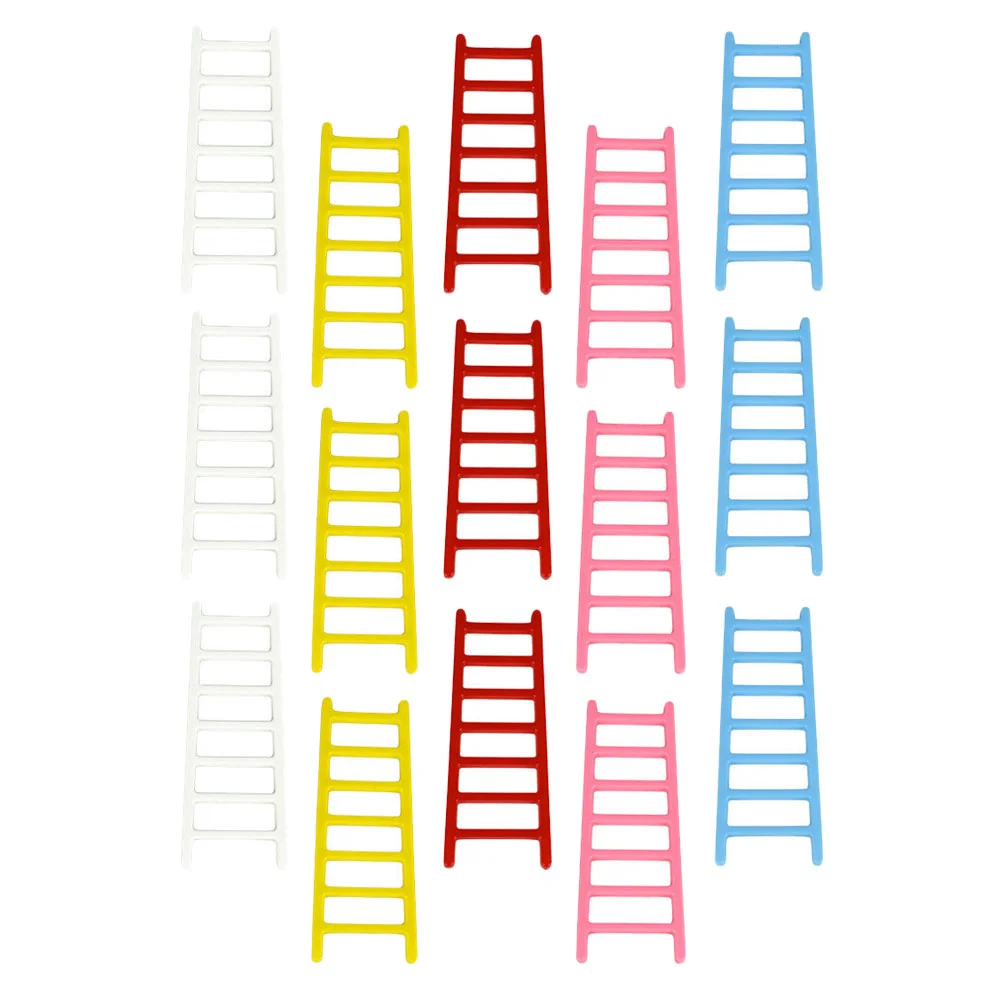 

50 Pcs Cat Toys Miniature Step Ladder Ladder Rope Miniatures Natural Wood Step Ladder