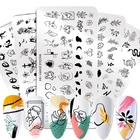 Трафареты для стемпинга для ногтей с геометрическими узорами