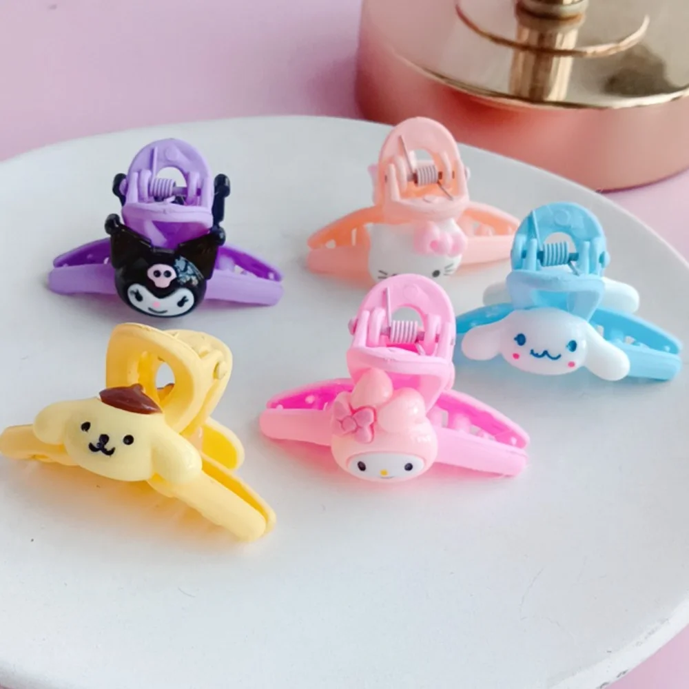 

Kawaii Sanrio Cinnamoroll Hello Kitty Женская модная Мини заколка-краб для волос заколка для волос в стиле аниме аксессуары для волос