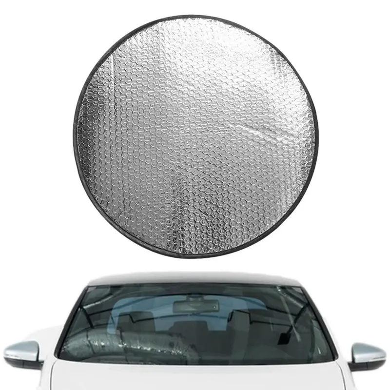 

Steering Wheel Sun Block Auto Interior Protector Durable Aluminum Foil Car Sunshades Reflective Universal Anti-heat Sunshade