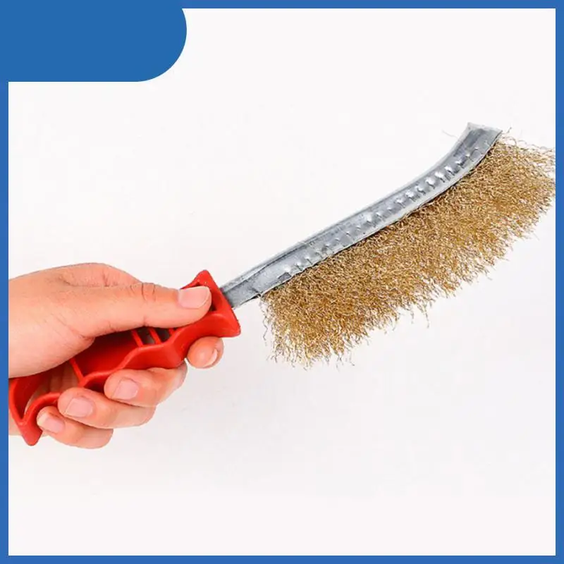 

High Quality Durable Stainless Steel Wire Brush With Handle Anti-rust Cleaning Polishing Tool Gap Cleaning Rust Removal Brush