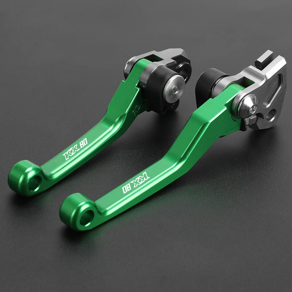 

Motorcycle Pivot Dirt bike Brake Clutch Levers Hand Grip Handlebar For Kawasaki KX80 KX 80 2001-2013 2014 2015 2016 2017 2018