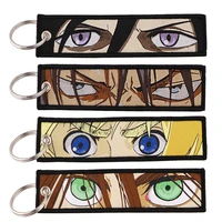 attack on titan key chain for men women decorative anime key tag keychain for motorcycles key fobs keyring holder accessories