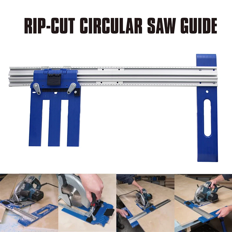 Professional Rip-Cut Circular Saw Guide Precision Edge Saw Rip Fence Circular Saw Guide Cordless Woodworking Saw Guide Tool