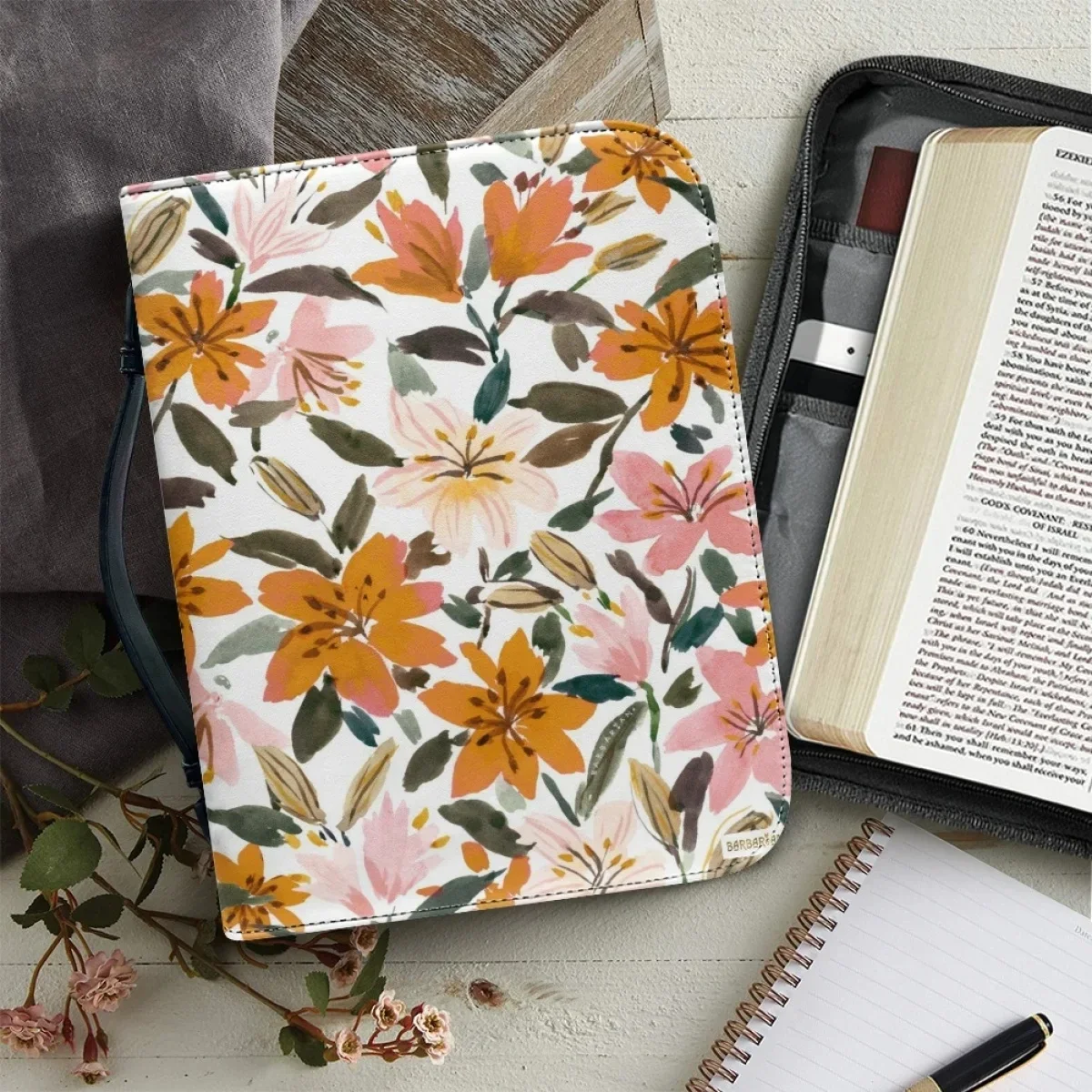 Модная женская сумка с библейским принтом и цветочным узором кожаные сумки на