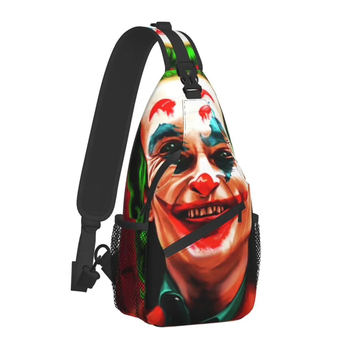 

Clown Final Shoulder Bags Laugh Running Chest Bag Boy Bicycle Print Sling Bag Stylish Phone Crossbody Bags