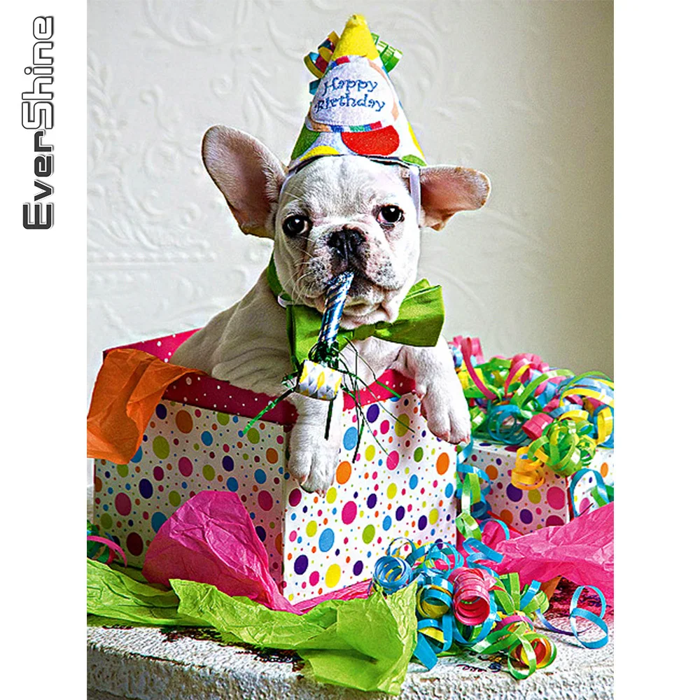 

Evershine Алмазная вышивка собаки картина стразами искусство стены Алмазная мозаика животные Алмазная живопись Новое поступление вышивка крес...