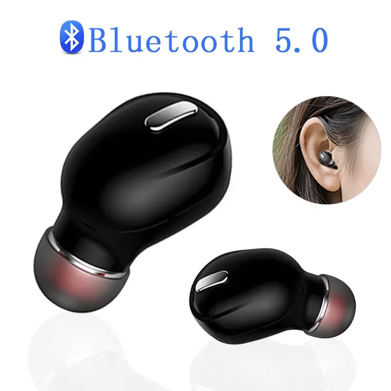 

1pc Mini X9 X8 Wireless Earbud In-ear long Standby Time Bluetooth 5.0 Earphone 3D Sound For sam