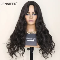synthetic wigs for women pink brownblack wig long wavy cosplaydailyparty wig hair full mechanism heat resistant wigs
