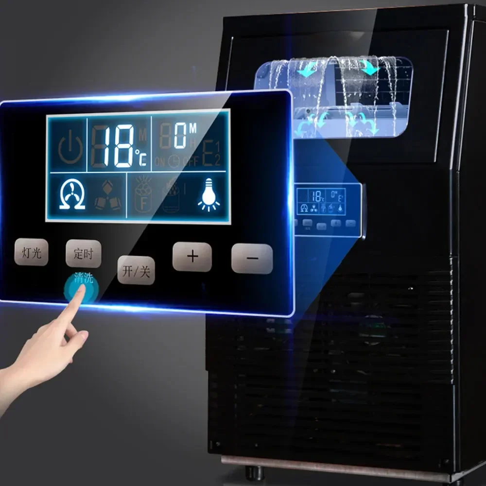 50 кг Ice Machine Коммерческий магазин чая с молоком Автоматический кубический