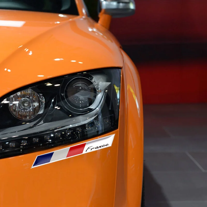 Французский Флаг Эмблема Значок Наклейка для Автомобиля из 3D Алюминия для Peugeot 206 306 307 408 2008 5008 Citroen Sega Renault и других.