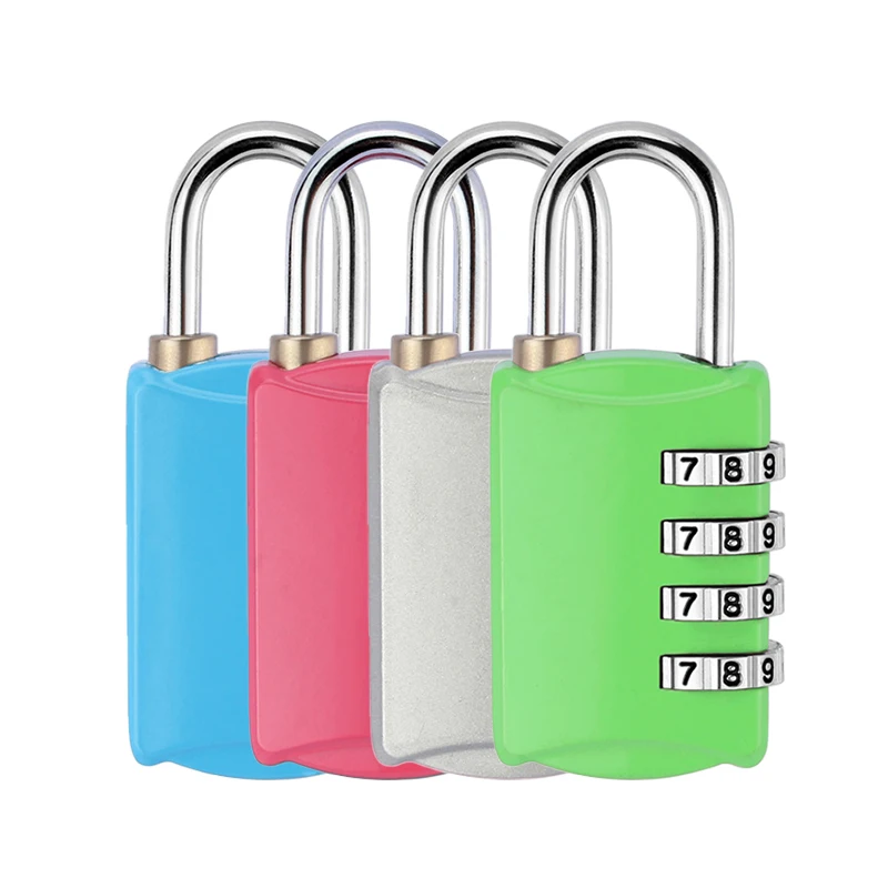 

4 Digit Dial Combination Code Number Lock Padlock For Luggage Zipper Bag Handbag Backpack Suitcase Drawer Durable Locks