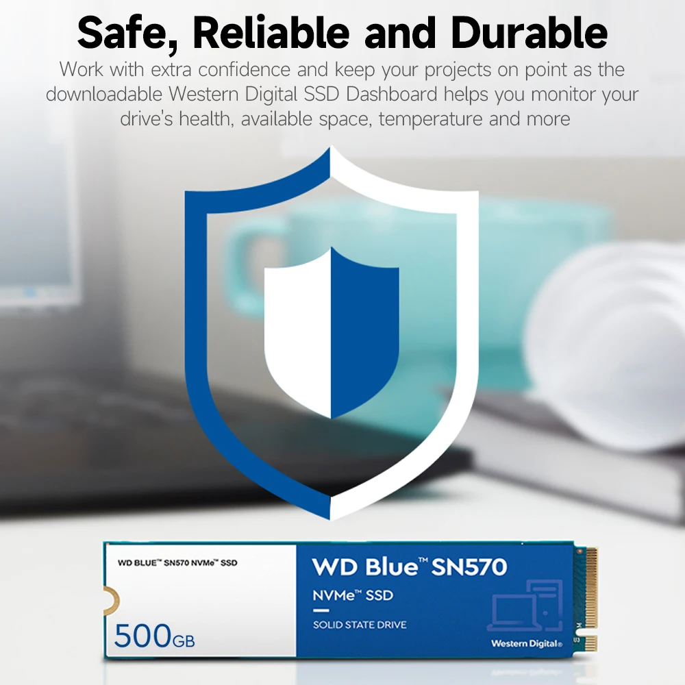 Original WD Blue SN570 1TB SSD NVMe Solid State Drive M.2 2280 Interface Large Capacity High-speed Transmission Slim Compact |