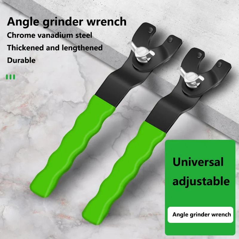 

Adjustable 12 - 47Mm Accessories Metal Angle Grinder Wrench Key Pin Spanner Lock Nut Wrench Carbon Steel Repair Tool Power Tool