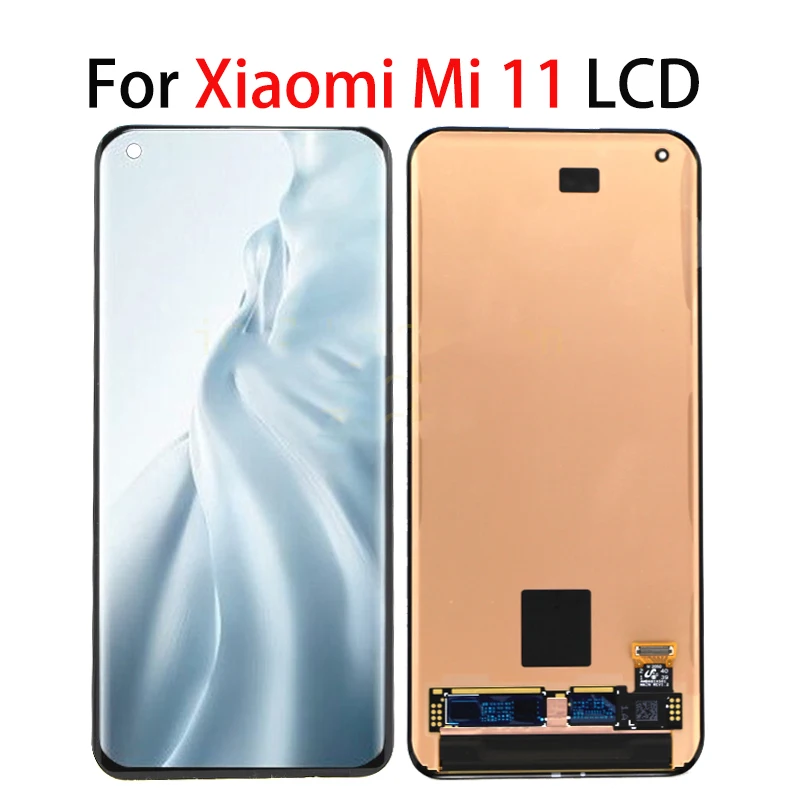 

6.81" AMOLED LCD For Xiaomi Mi 11 LCD Display With Frame M2011K2G Touch Panel Screen Assembly Digitizer For Mi11 LCD M2011K2C