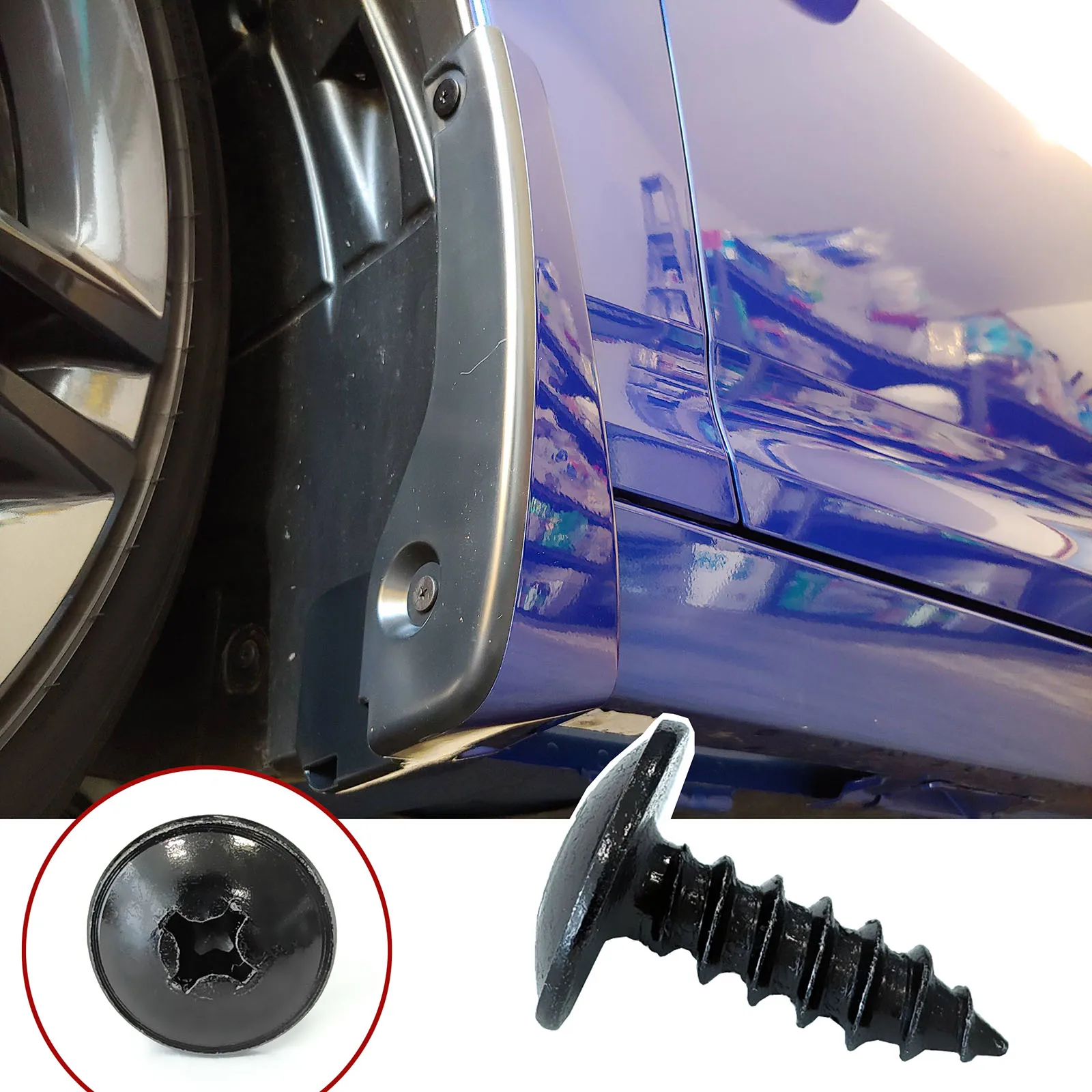 

12 шт. саморезы, болты, автомобильные брызговики, вкладыш на крыло, брызговики, щит, крышка бампера для Toyota Kia Hyundai Ford