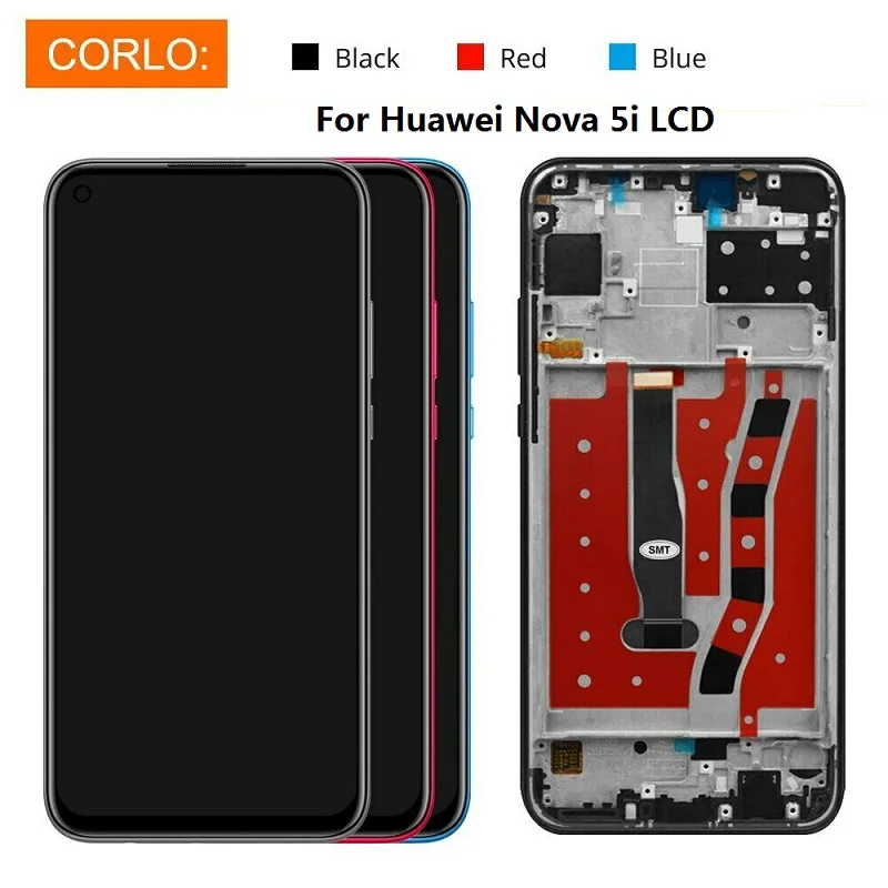 

Для huawei nova 5i ЖК сенсорный экран дигитайзер в сборе для huawei nova5i GLK-LX1 lx2 lx3