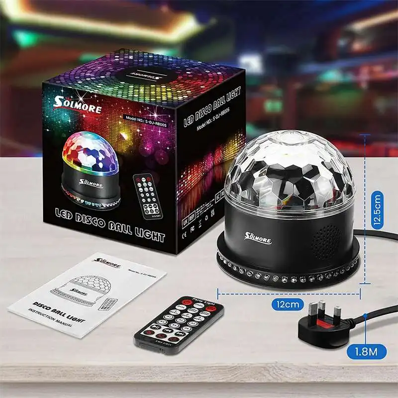 

Led Disco Light Stage Lights Ball Sound Activated Laser Projector Lamp For Home Christmas DJ Party KTV Bar DMX Decoration