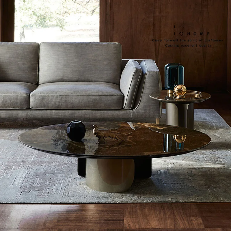 

Современный Креативный минималистичный круглый эргономичный кофейный столик с несколькими углами для гостиной и гостиницы