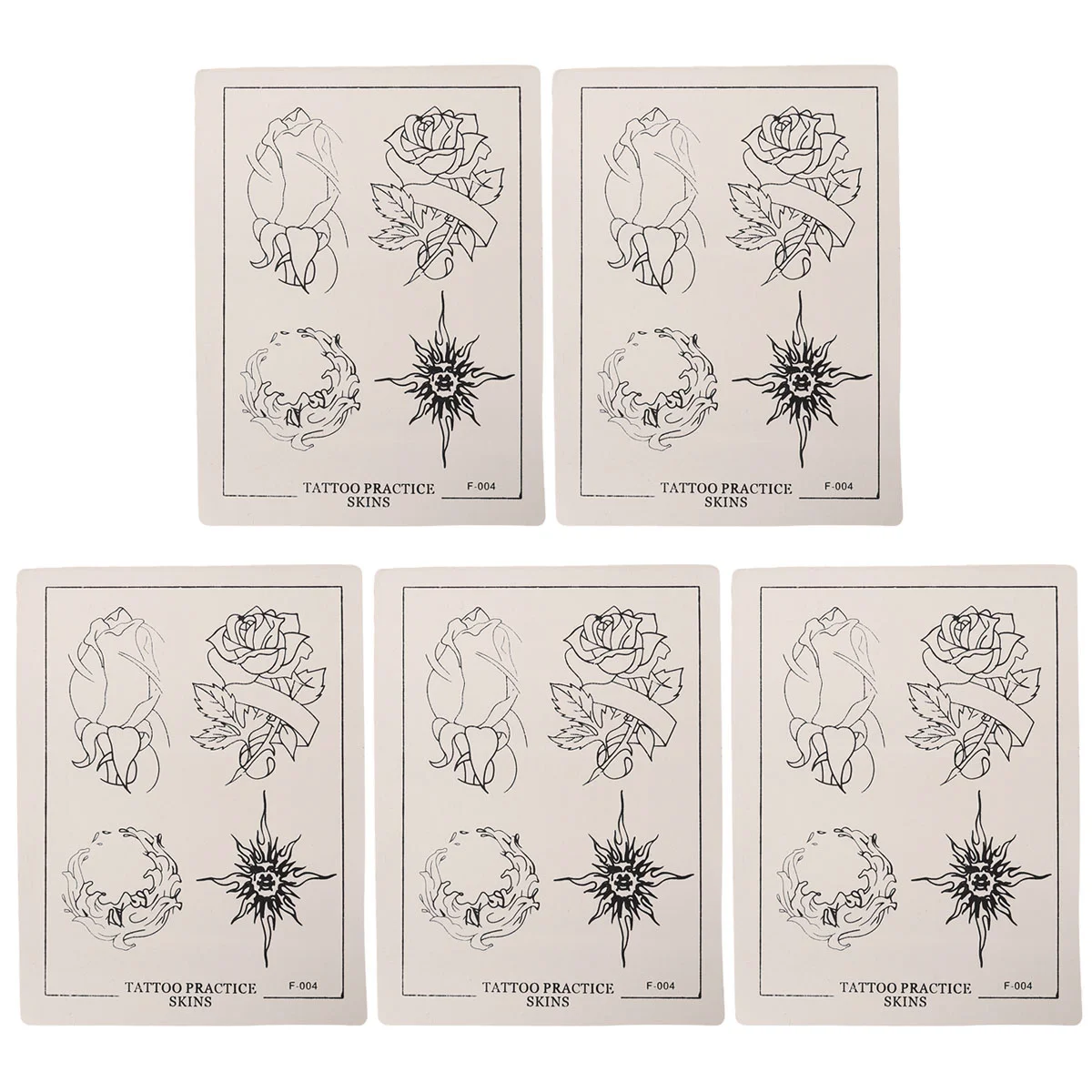 

5pcs Practice Skin Nontoxic Practical Permanent Makeup Tools for Learning
