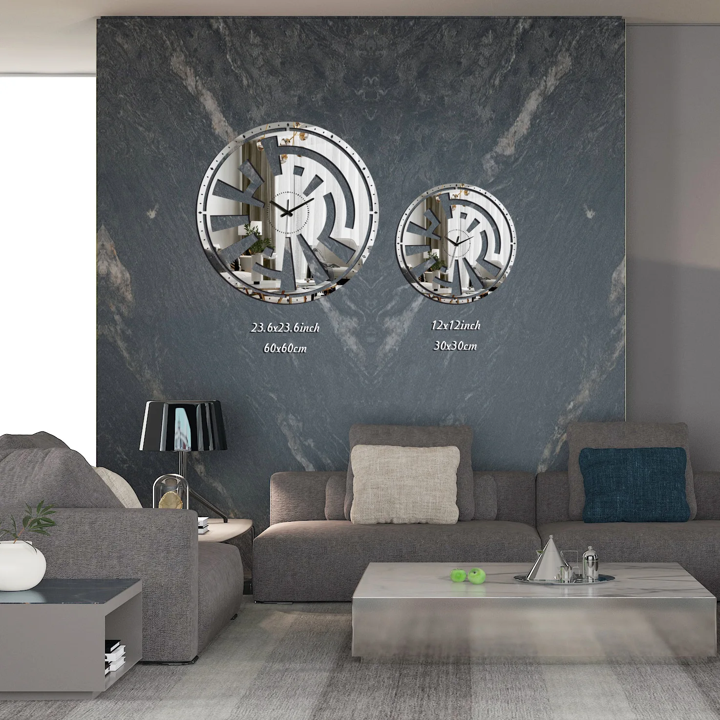 

Акриловые зеркальные декоративные часы, домашние индивидуальные стильные украшения, простые креативные настенные наклейки, настенные час...