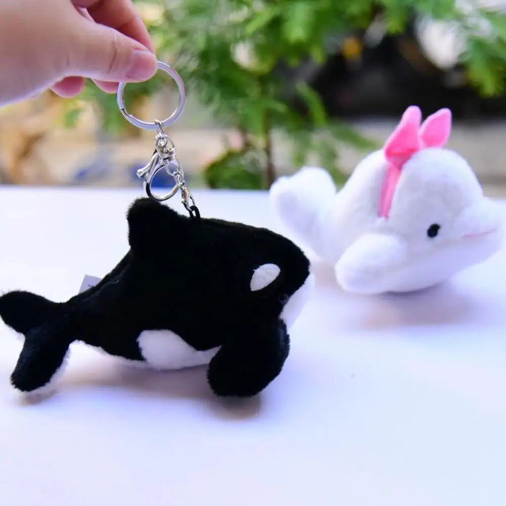 

Keychain Whale Plush Keychain Adorable Sea Ornament for Backpacks Mini Stuffed Doll Pendant Ideal Gift for Girls Couples Bag