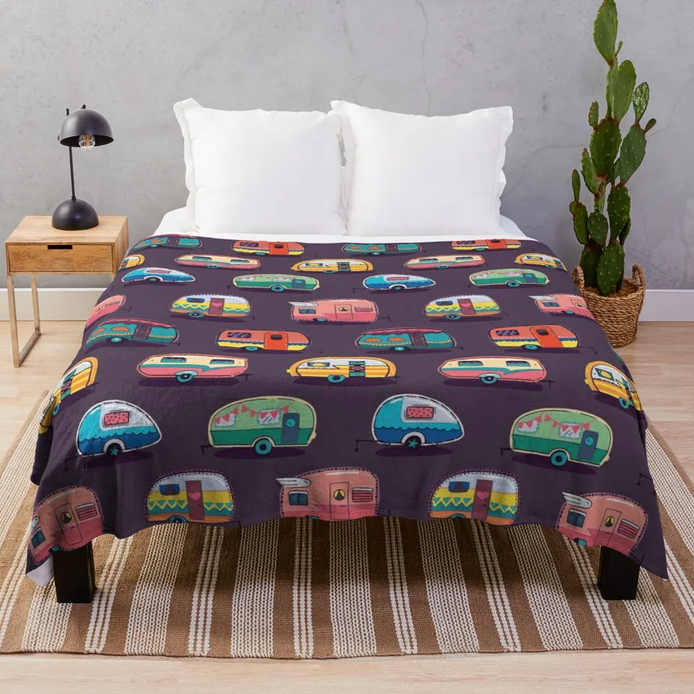 

Happy camper Throw Blanket Lap Blankets Cobra Kai Blanket
