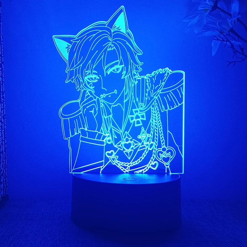 

3d Светодиодная лампа Identity V Naib Subedar для спальни, ночное освещение, аниме манжет, фигурка, Аватар, декор комнаты, детский подарок