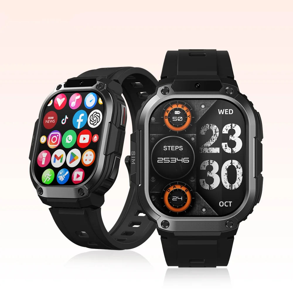 Фото Умные часы-телефон Zeblaze Thors SQ 4G GPS с 2,13-дюймовым AMOLED-экраном, Google Play, 2 ГБ+16 ГБ памяти, фронтальной камерой, Google Maps и Android 8.1 №1
