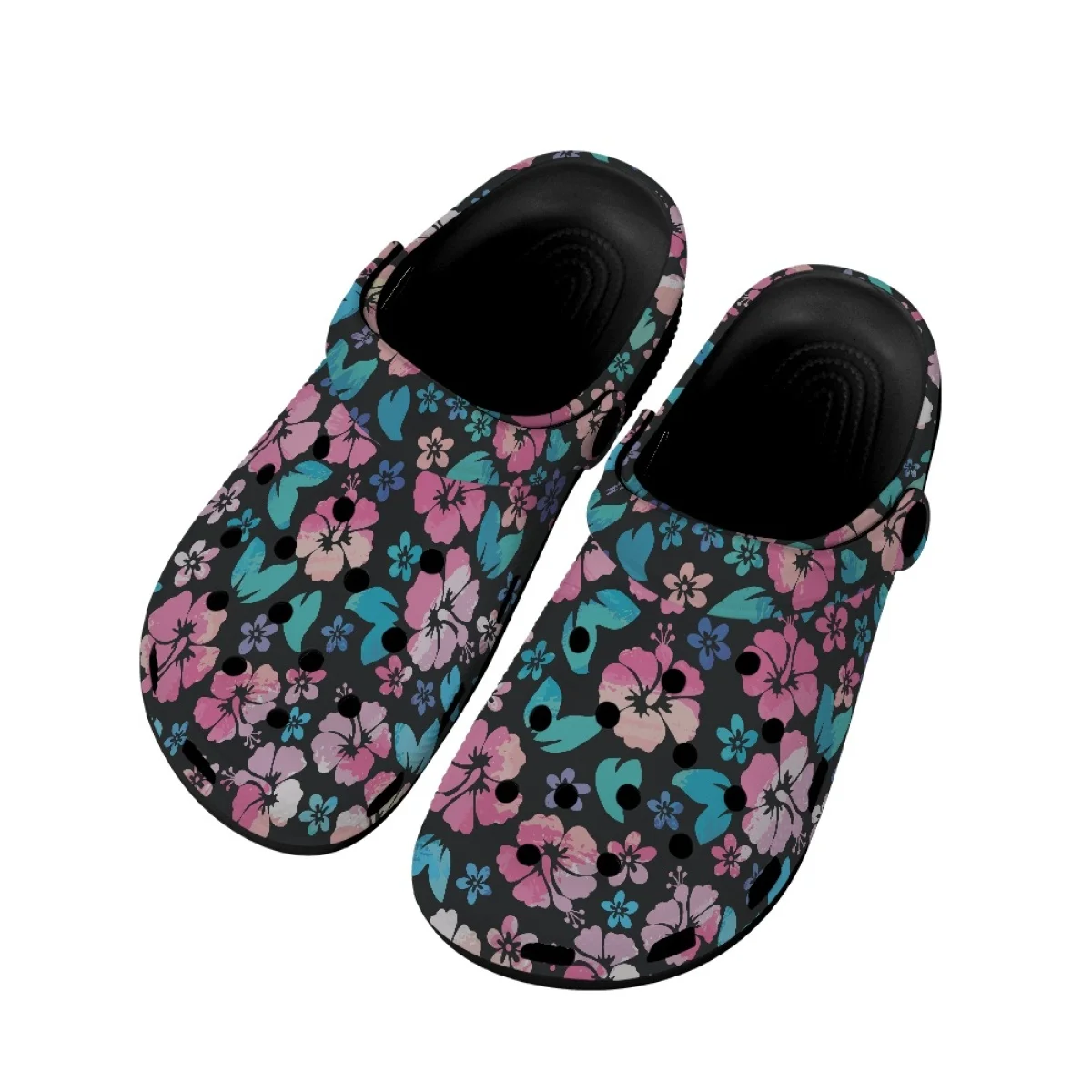 

Гавайский Гибискус тропический дизайн летние сандалии для дома/ванной/душа супер быстрое освещение Слипоны для девочек повседневные тапки для женщин
