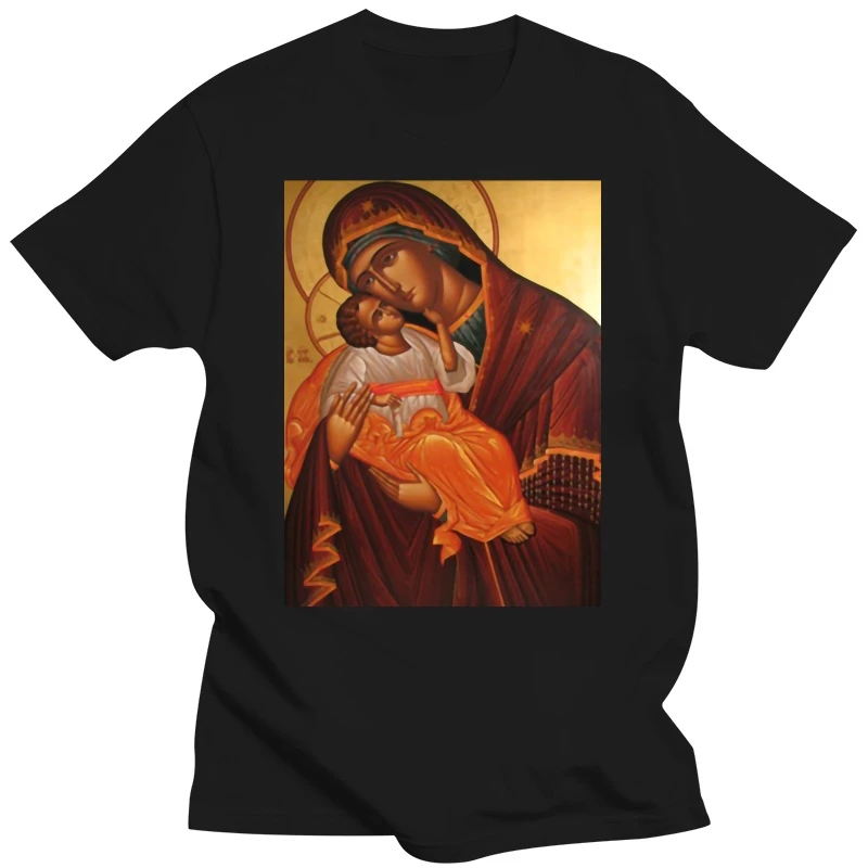 

Футболка Crazy Mother Mary для мужчин, 100% хлопок, женские футболки с круглым вырезом и короткими рукавами