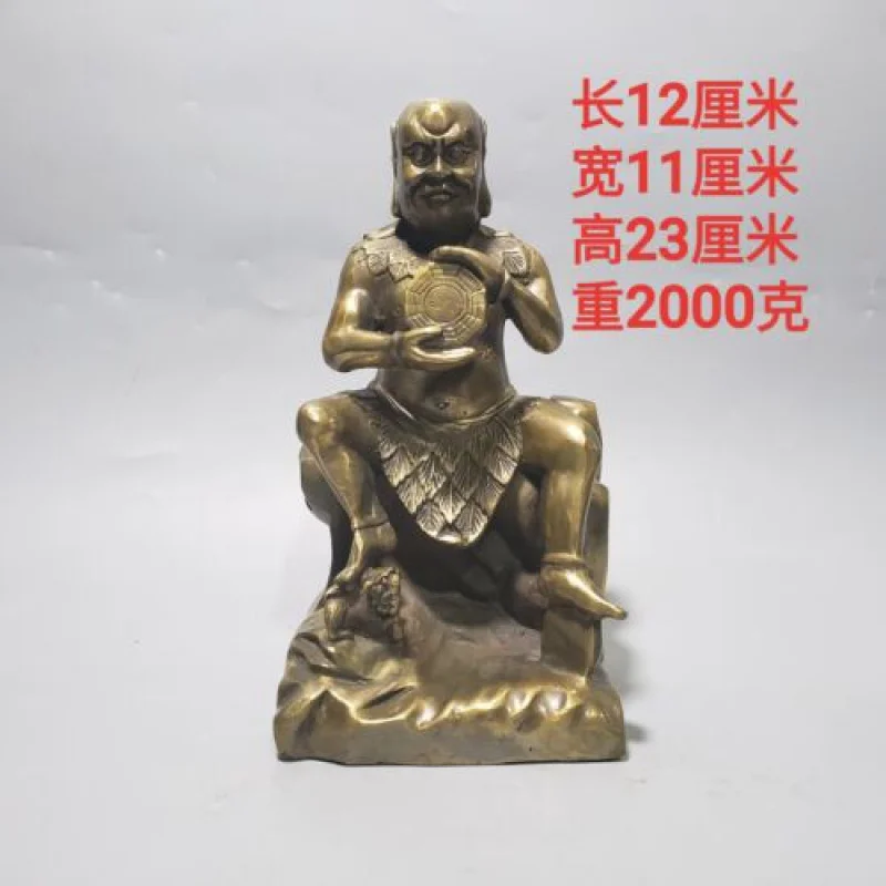 

Китайская латунная статуя Wuxi 23 см, бронзовая тарелка, статуя, скульптура