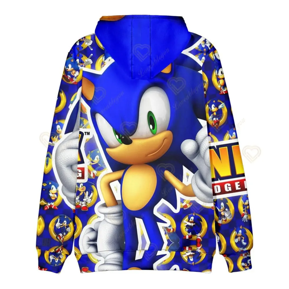 Новинка, осенний свитер Sonic, Мужская толстовка для косплея, женские толстовки, верхняя одежда, толстовка с капюшоном 3D, одежда в стиле хип-хоп, пальто для мальчиков и девочек (art.: 3920c116a07af) - 3920c116a07af
