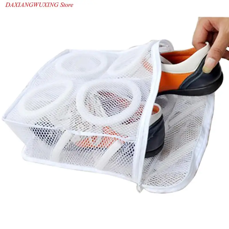 

Home Organizer Shoes Storage Bag Mesh Laundry Shoes Bags Dry Shoe Portable Washing bag Underwear Care Wash Drying Bags Tools
