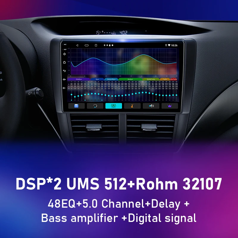 $81.88 Android Car Radio for Subaru Forester 3 SH 2007-2013 Impreza Multimedia Player 2din Head Unit Stereo Video Carplay Speaker Audio
