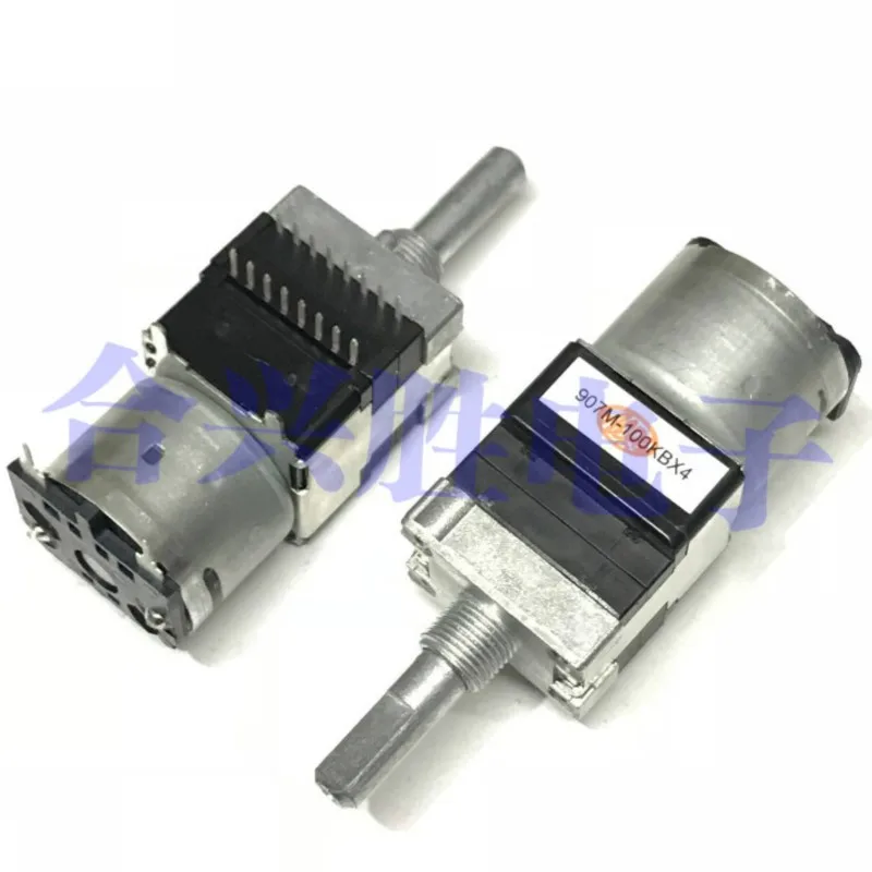 

1 Piece RK16814MGA0P 4 Link B100K Power Amplifier Volume Motor Potentiometer 100KBX4 Handle Length 25MM