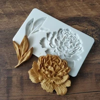 40hotbaking mold easy demoulding wear resistant heat resistant food grade no odor make cakesdesserts eco friendly peony flower