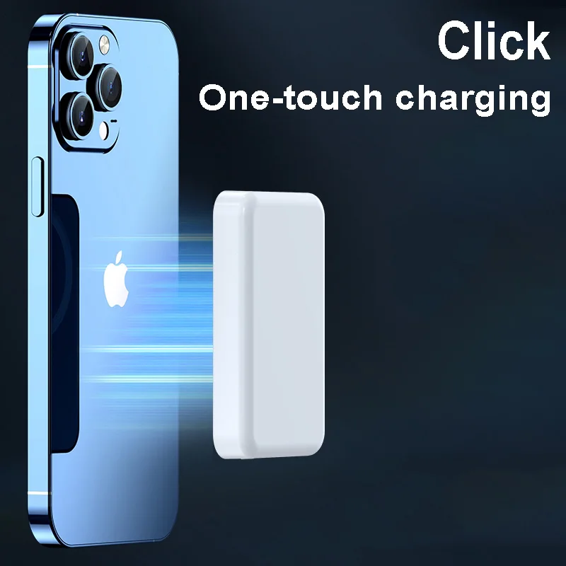Magnetic Power Bank 10000mAh PD20W Fast Charging Wireless Charger For Iphone 12 13Pro Mini Portable Magsafing External Battery