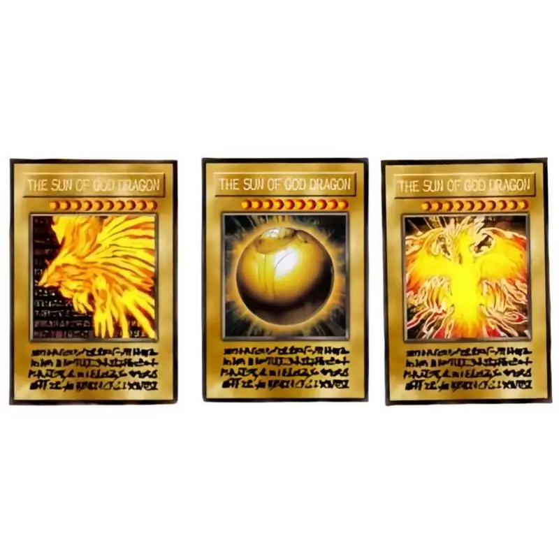 Yu Gi Oh card Египетский Бог три формы серии английская версия DIY Аниме игра коллекция