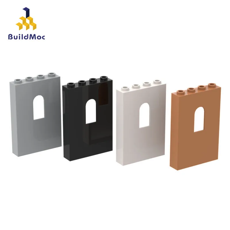 

MOC 10PCS Replaceable Assembles Particles 60808 Wall 1x4x5 W / Curved Seam Building Block Brick High-Tech Part Toy Children Gift