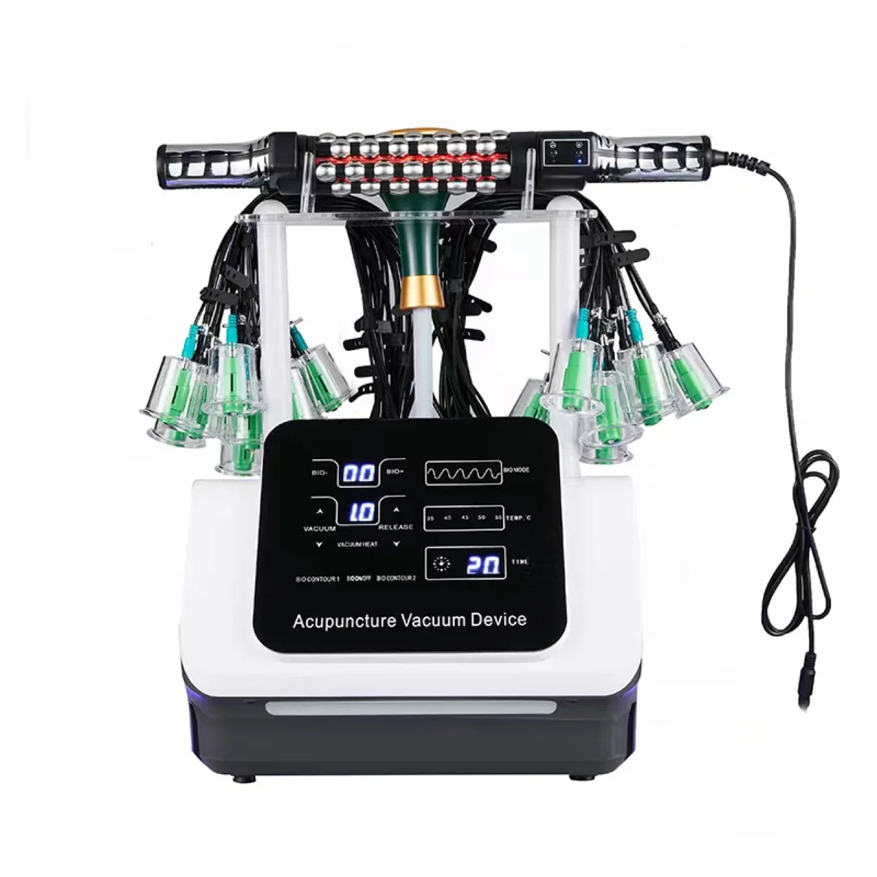 Электрическое акупунктурное вакуумное терапевтическое устройство 3 в 1