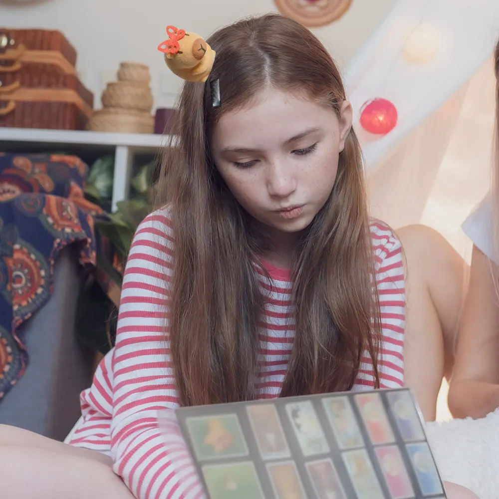 6 шт. милая мультяшная капибара весенняя заколка для волос каваи 3D плюшевые