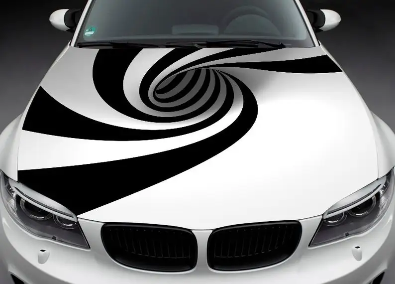

Car hood decal, vinyl, sticker, graphic, wrap decal, truck decal, truck graphic, bonnet decal, skull, f150, Abstract 016