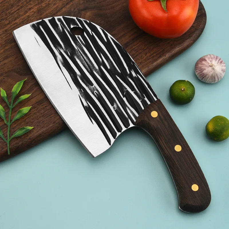 

Нож двойного назначения из нержавеющей стали для измельчения мяса в коммерческом магазине нож с рыбной головкой специальный бытовой кован...