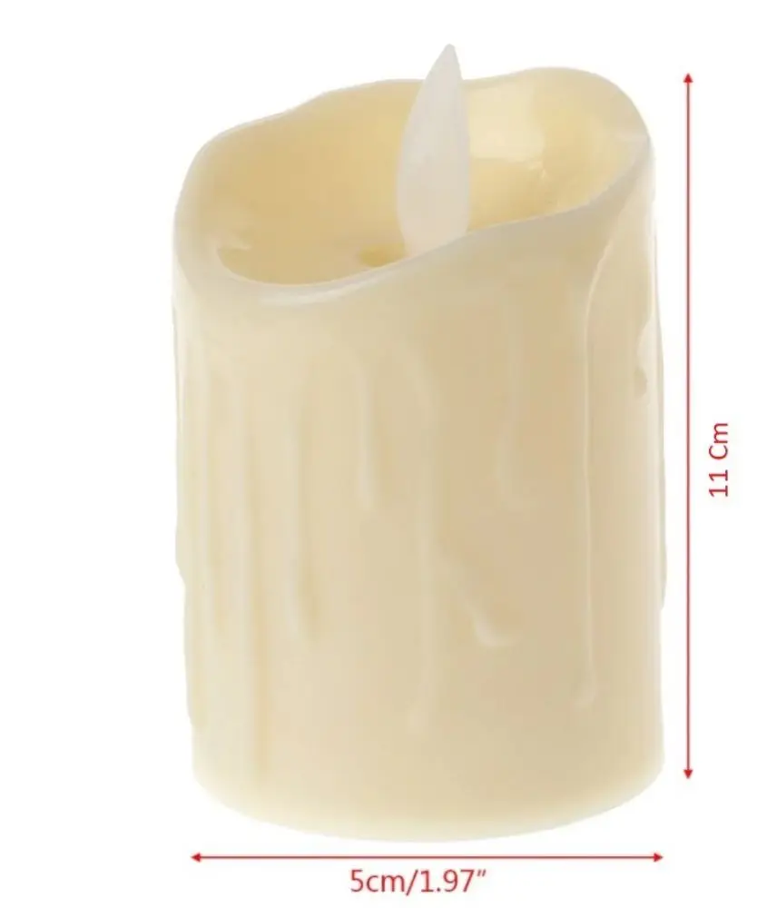 

Flame Led Candle with Moving Flame Looking Decorative Candle-11Cm