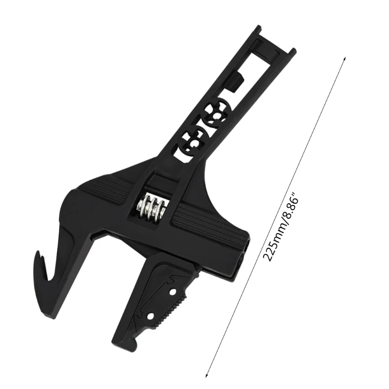 

Adjustable Wrench Stubby Deep Jaw Adjustable Wrench Set Wide Opening Plumbing Spanner 225mm/9inches Multifunctional