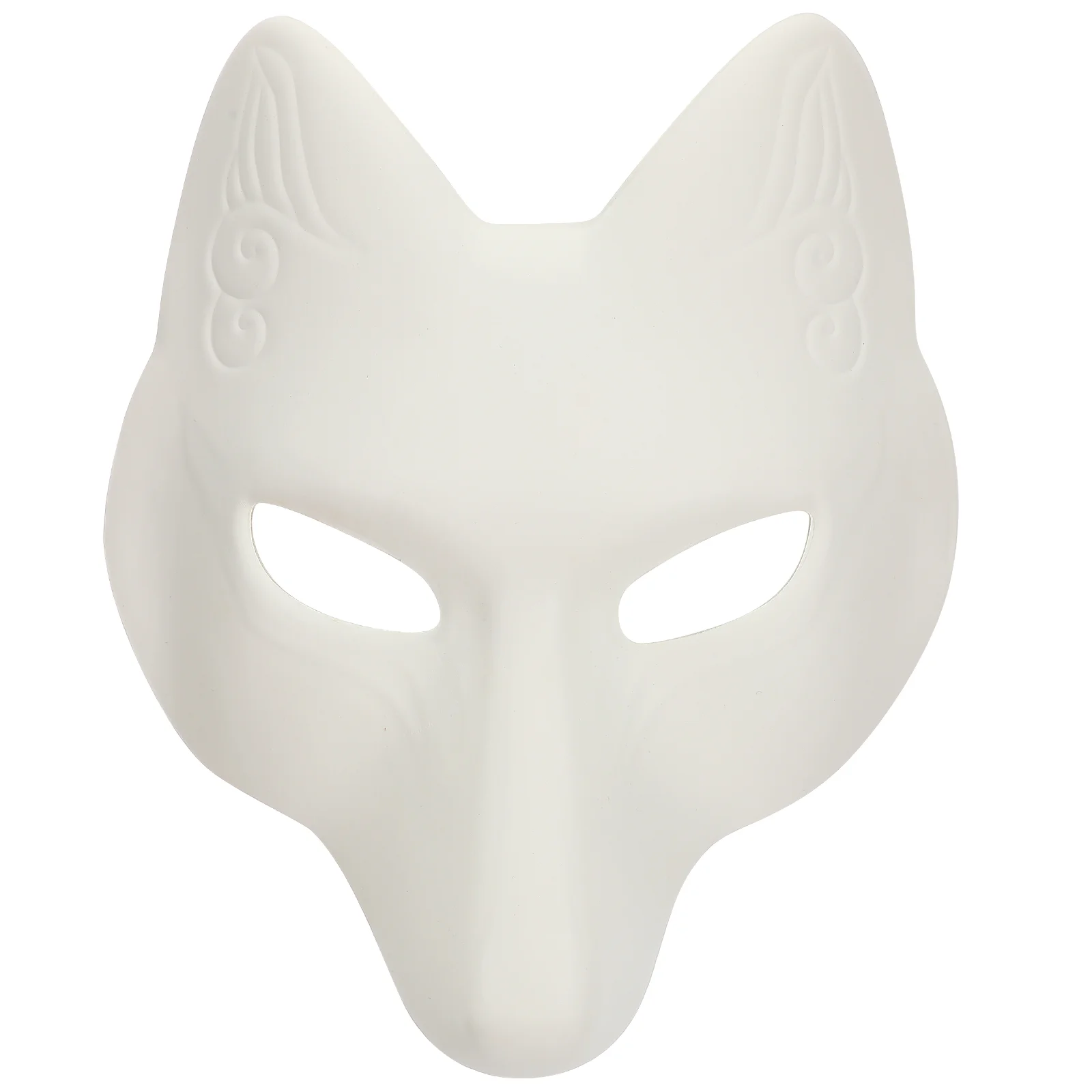 

Gender Neutral Clothes Adult White Fox DIY Mask Children's Clothing 29*18cm Man