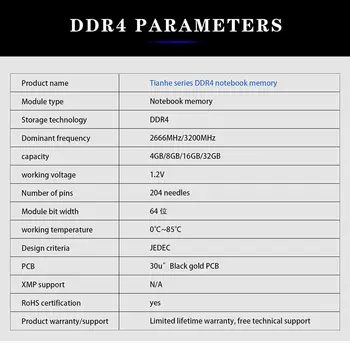 SKIHOTAR DDR3 DDR4 SoDimm Ram Notebook Memory Module DDR3 4GB 8GB 16GB 1333MHZ 1600MHZ 3200MHZ PC4 Memoria RAMS 6