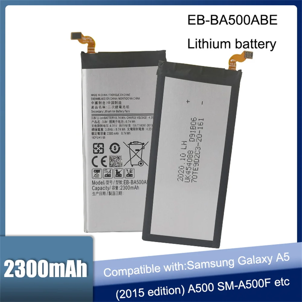 

Оригинальный аккумулятор для Samsung Galaxy A5(2015 edition), модель A500 SM-A500F A500F, A500K, SM-A500FU A5000, A5009, 2300 мАч